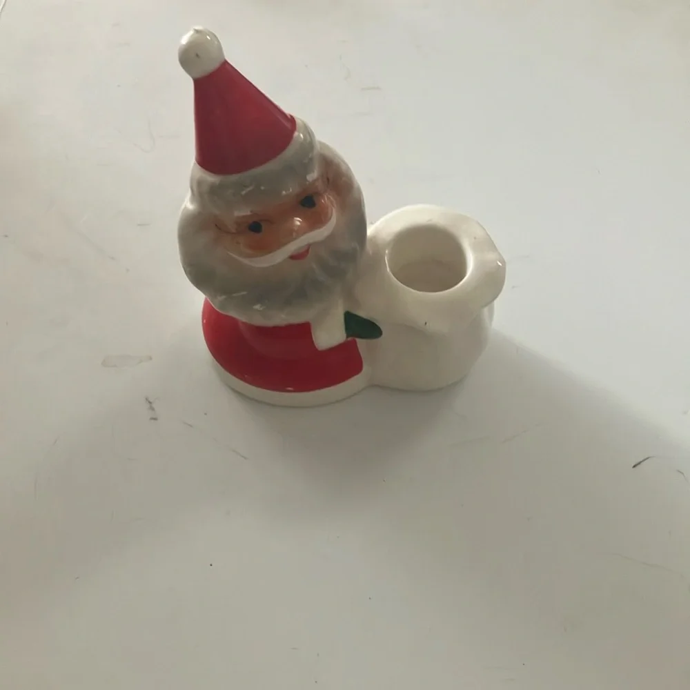 Santa candle holder